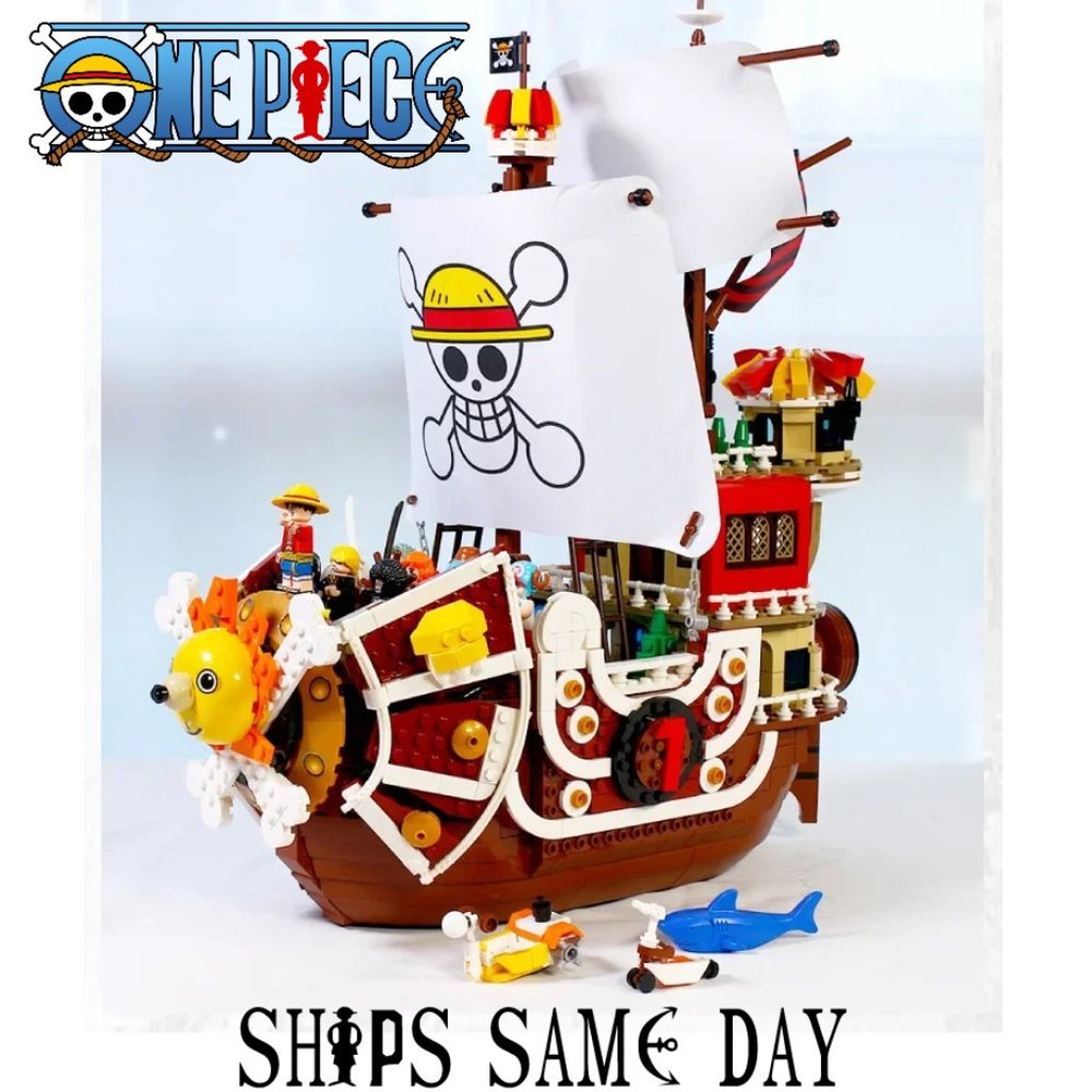 One Piece LARGE 18" Thousand Sunny Boat EPIC Building Blocks Set Luffy Sanji NEW